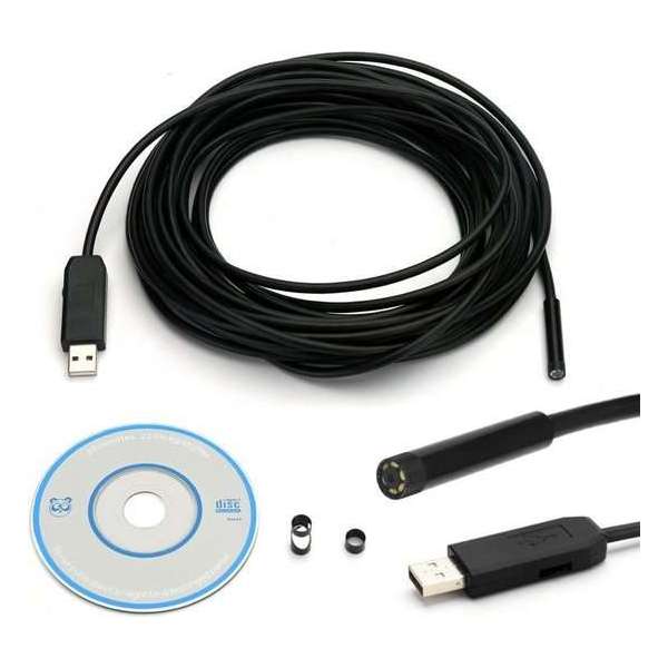 15 meter USB endoscoop Ø 5.5 mm met LED