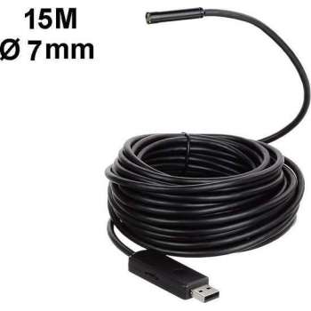 15 meter USB endoscoop Ø 7mm met LED