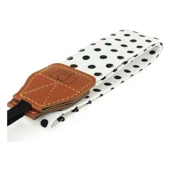 Camera strap band nekband neckstrap universeel met polka dots / HaverCo