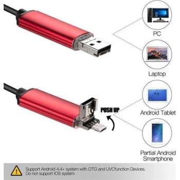 Endoscope 7mm Camera USB OTG voor Android 2 Meter