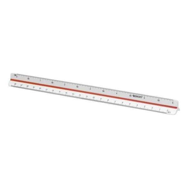 Schaalstok Westcott 30cm - 1:20-25-33,33-50-75-100