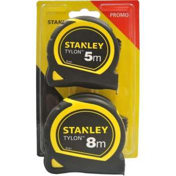 STANLEY Promopack Rolbandmaat 8m + meetlint 5m