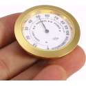 Hygrometer - hoge kwaliteit - accuraat - roestvrijstaal - compact - glas - gouden afwerking