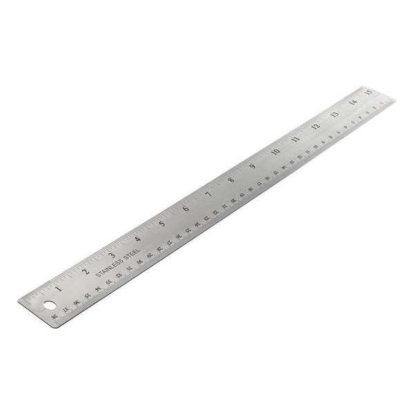 Liniaal Westcott aluminium 30 - cm met anti-slip